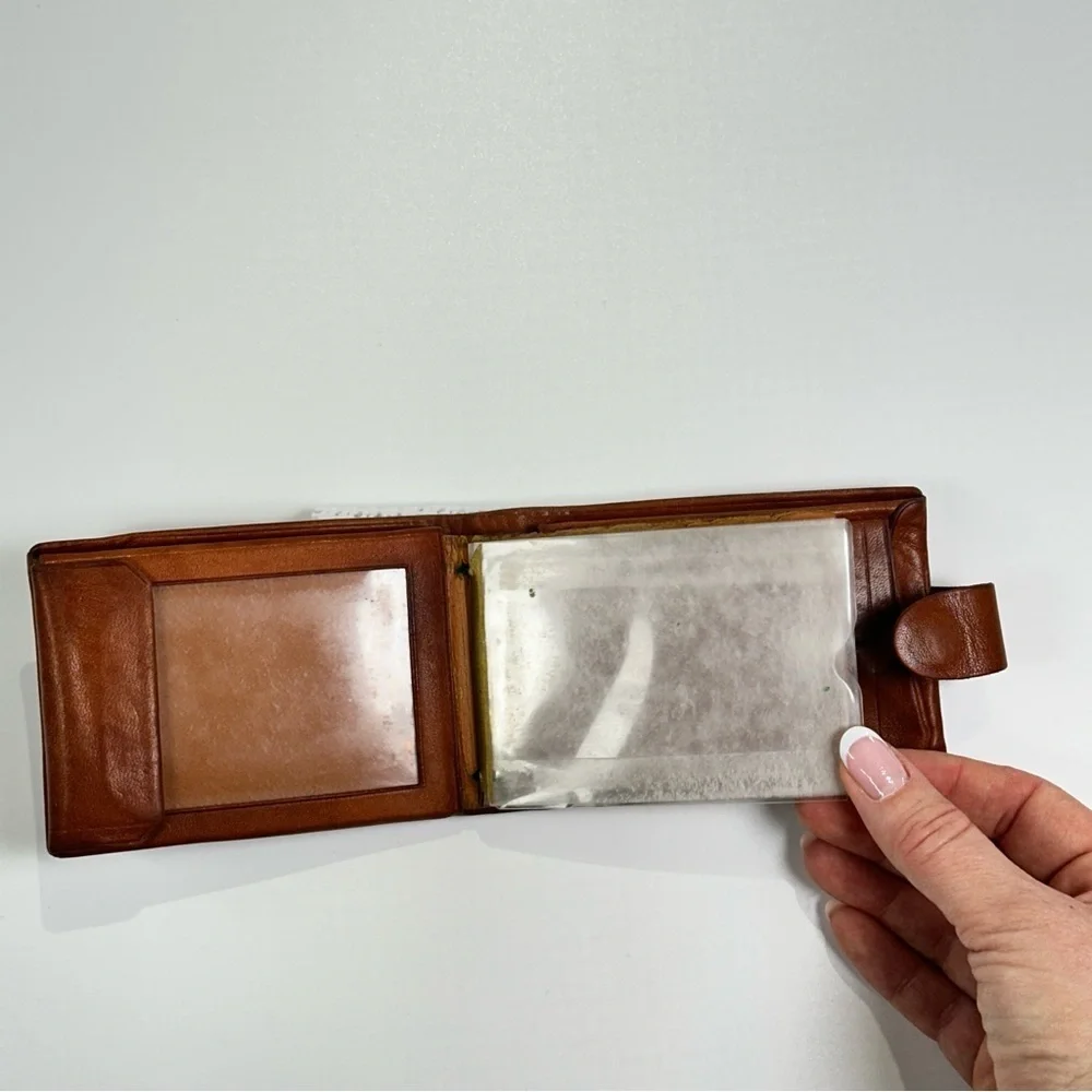 Justin Boots Tan Embossed Leather Card Holder